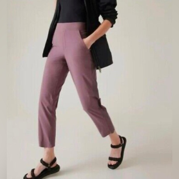 Athleta Brooklyn Ankle Pant in Damask Mauve - Picture 1 of 14